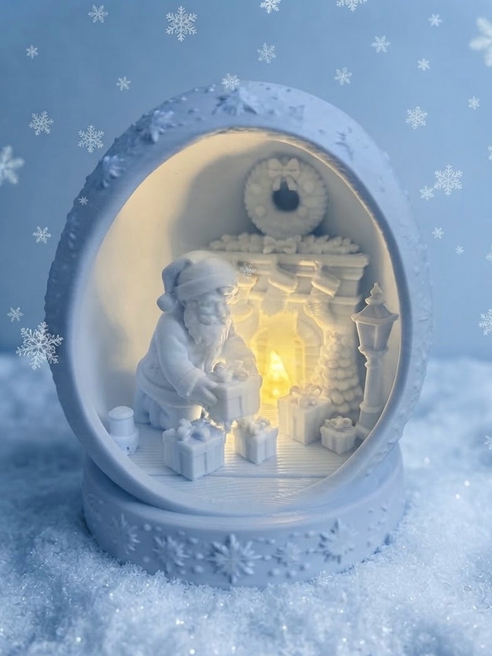 Santa Christmas Snow Globe